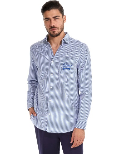 CAMISA GUESS RAYAS BOLSILLO
