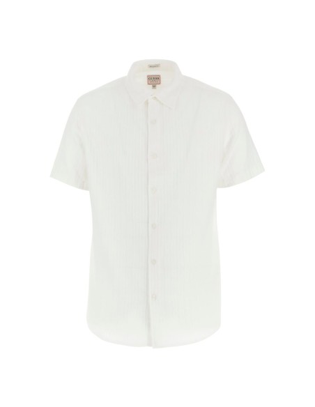 CAMISA GUESS BLANCA MUESTRA MANGA CORTA