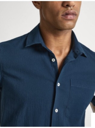 CAMISA PEPE JEANS PYKE MARINO MANGA CORTA 2