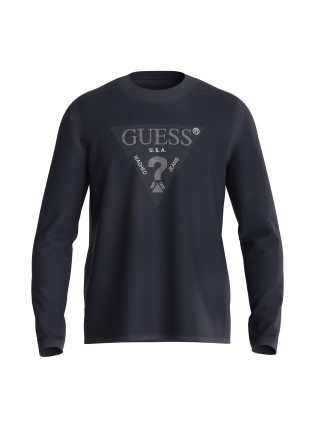 CAMISETA GUESS MARINO MANGA LARGA