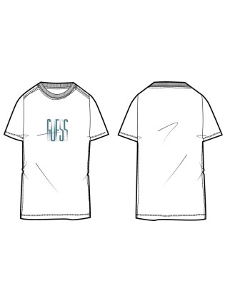 CAMISETA GUESS LETRAS CENTRALES 2